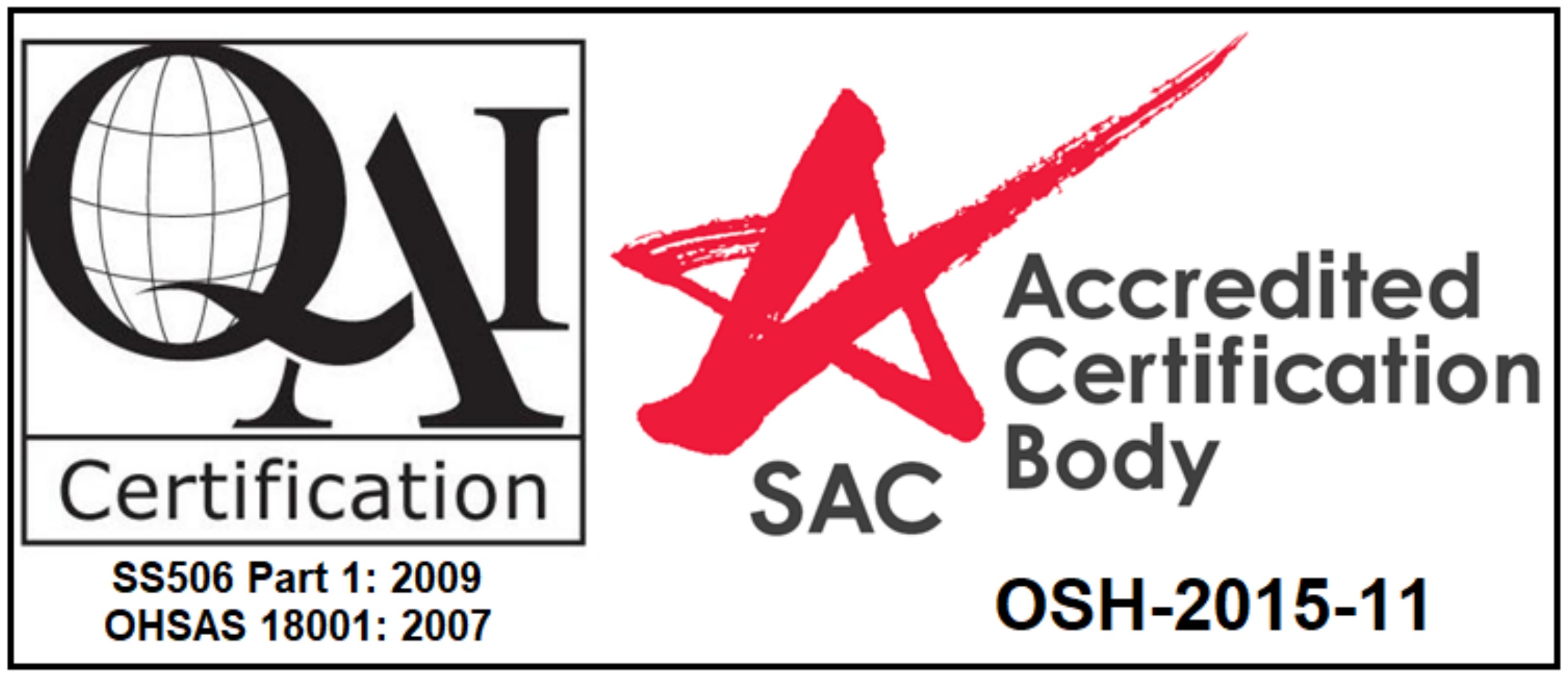 QAI Certification — SAC Accredited Certification Body, OSH-2015-11